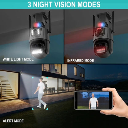 CAMARA DOBLE LENTE CON SIRENA POLICIAL
