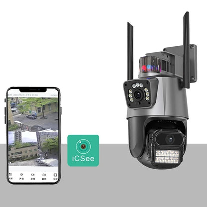 CAMARA DOBLE LENTE CON SIRENA POLICIAL